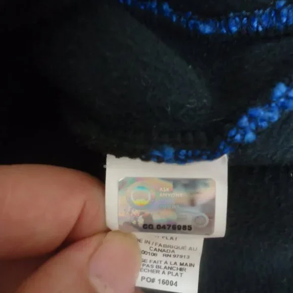 Canada Goose Blue Expedition Trapper Pom Pom Hat Mint! - Picture 4 of 5